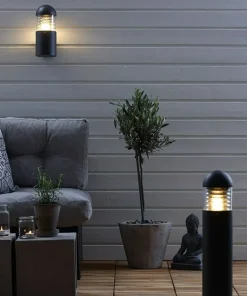 Klasyczna czarna lampa ogrodowa duży gwint 102571 | Kaja Oświetlenie*Sklep Kaja Store