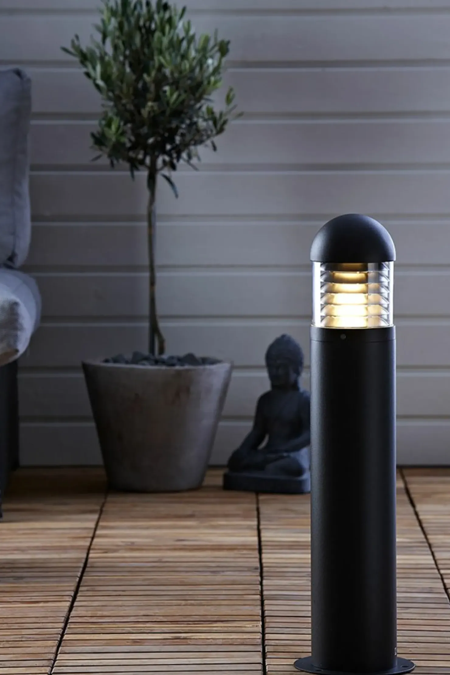 Klasyczna czarna lampa ogrodowa duży gwint 102571 | Kaja Oświetlenie*Sklep Kaja Store