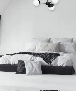 Sale Sklep Kaja Klasyczna, czarno-biała lampa wisząca z kloszami MLP8865 z serii SFERA | Kaja Oś czarny