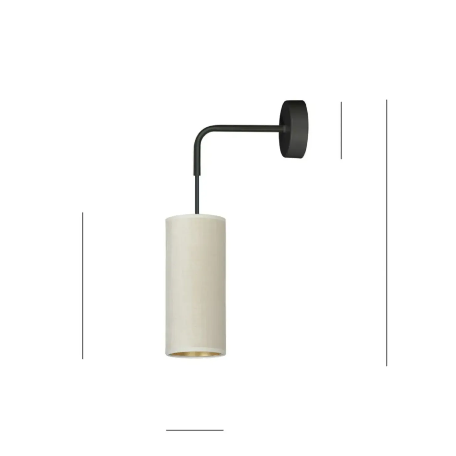 Klasyczna lampa ścienna do przytulnej sypialni 1059/K1 BENTE | Kaja*Sklep Kaja Outlet