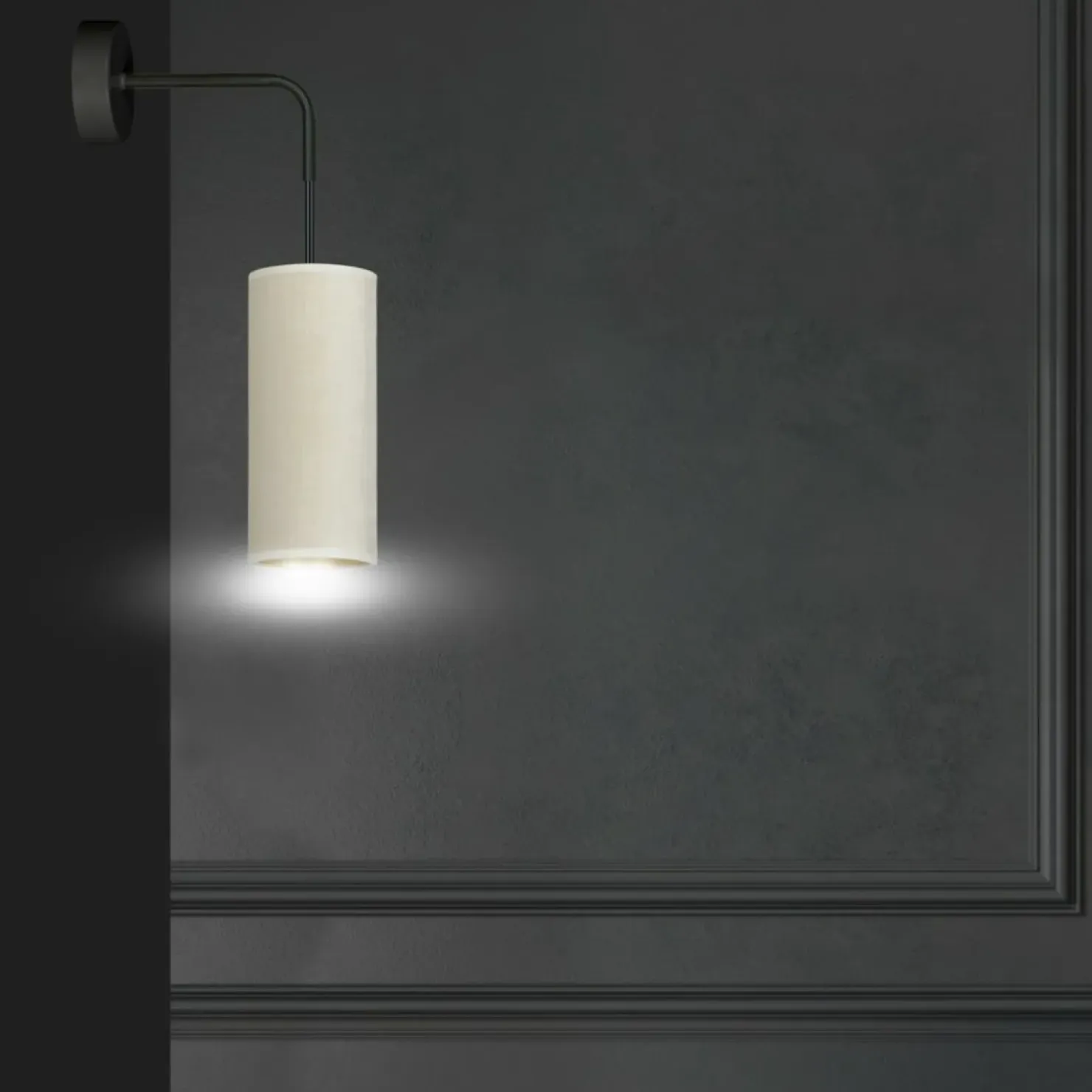Klasyczna lampa ścienna do przytulnej sypialni 1059/K1 BENTE | Kaja*Sklep Kaja Outlet