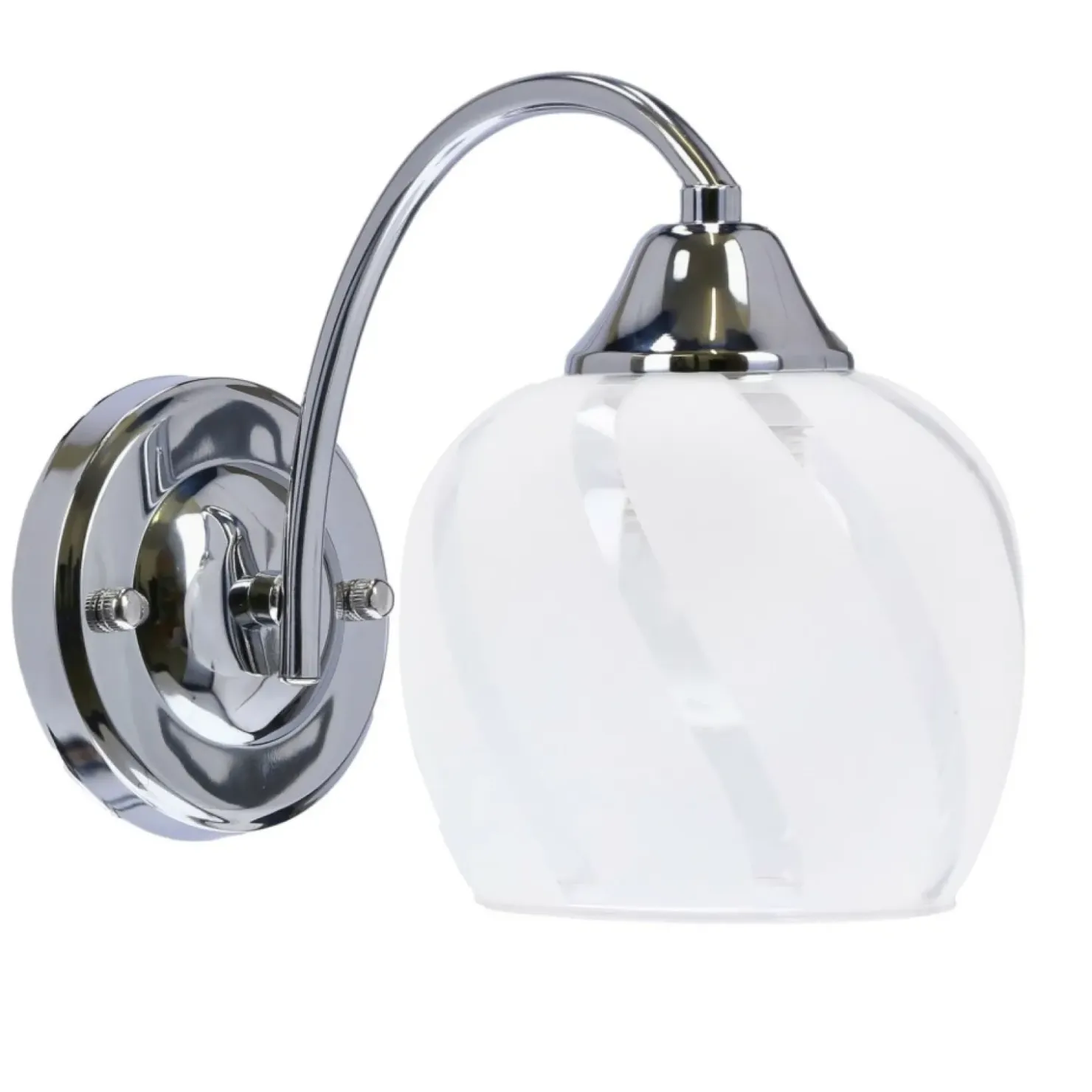 Klasyczna lampa ścienna, srebrny kinkiet 21-09449 PREGO | Kaja*Sklep Kaja New