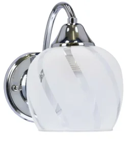 Klasyczna lampa ścienna, srebrny kinkiet 21-09449 PREGO | Kaja*Sklep Kaja New