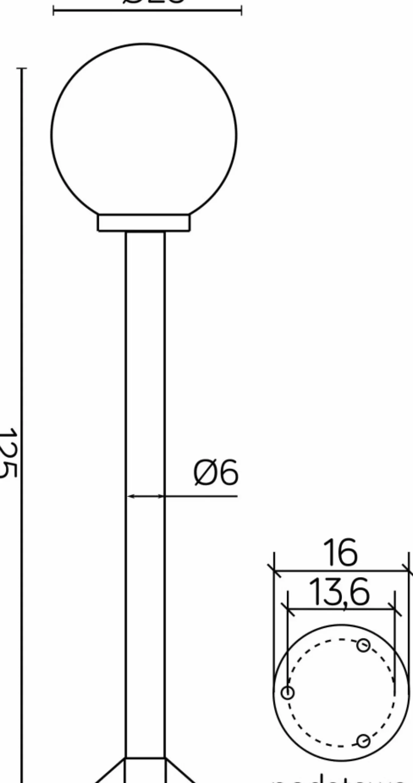 Klasyczna lampa ogrodowa, na żarówkę E27 K 5002/2/K 250 z serii KULE | Kaja Oświ*Sklep Kaja Flash Sale