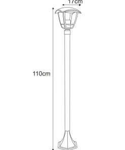 Klasyczna lampa ogrodowa w m kolorze K-8202 z serii NAPOLI | Kaja*Sklep Kaja Best