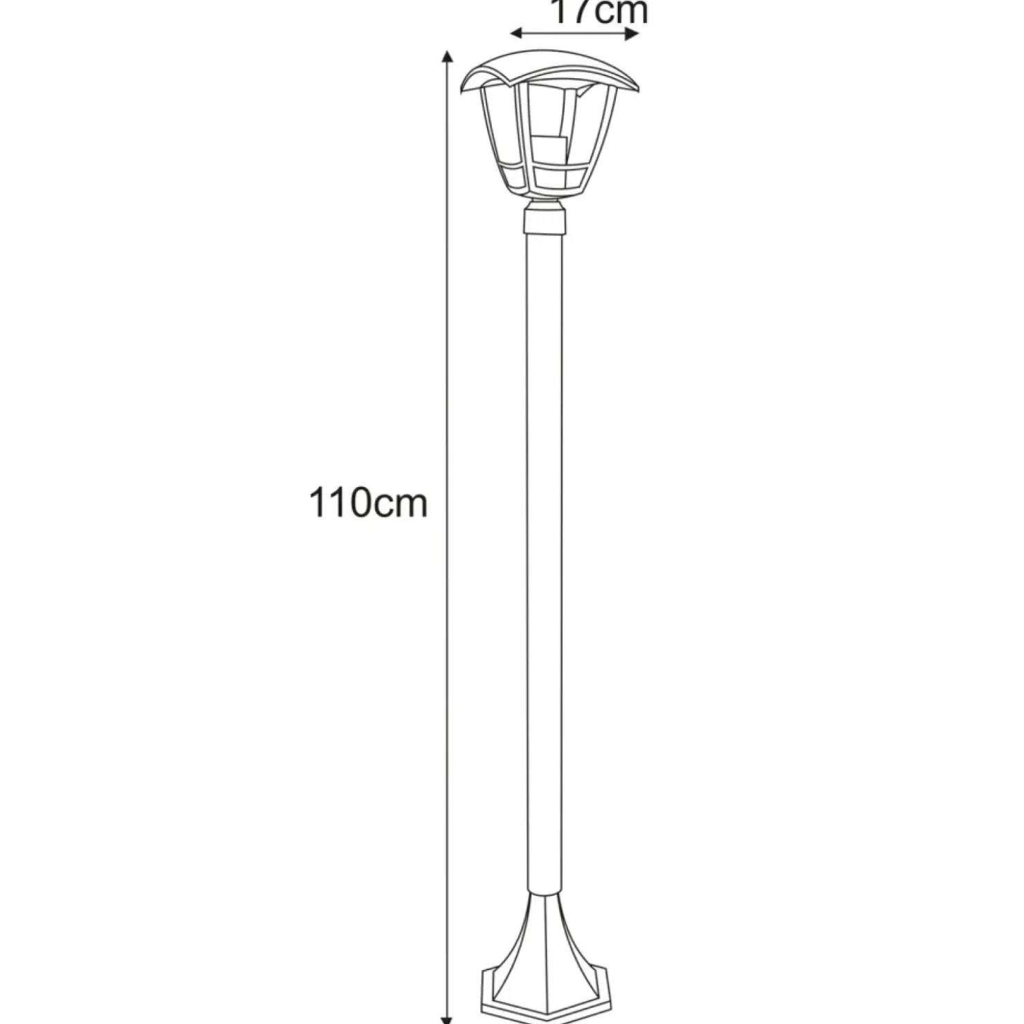 Klasyczna lampa ogrodowa w m kolorze K-8202 z serii NAPOLI | Kaja*Sklep Kaja Best