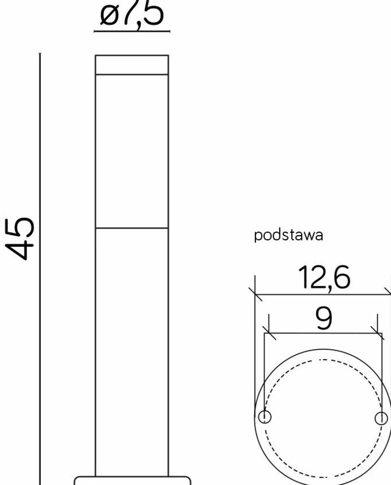 Klasyczna lampa ogrodowa z dużym gwintem ST 022-450 BL z serii INOX | Kaja Oświe*Sklep Kaja Hot
