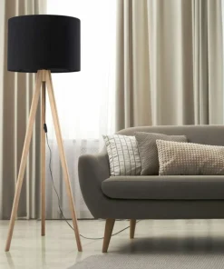 Klasyczna lampa podłogowa z abażurem TK 16008 GRAND SOSNA | Kaja*Sklep Kaja Cheap