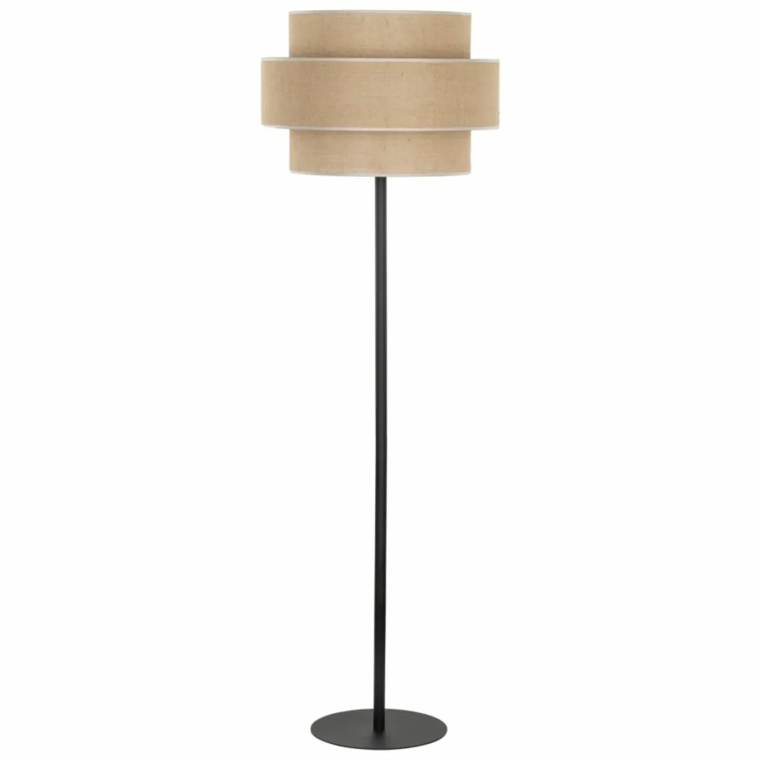 Klasyczna lampa podłogowa w stylu eco TK 5405 CALISTO JUTA | Kaja*Sklep Kaja Best