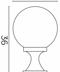 Klasyczna lampa stojaca, klosz K 4011/1/KF 200 z serii KULE CLASSIC | Kaja Oświe*Sklep Kaja Cheap