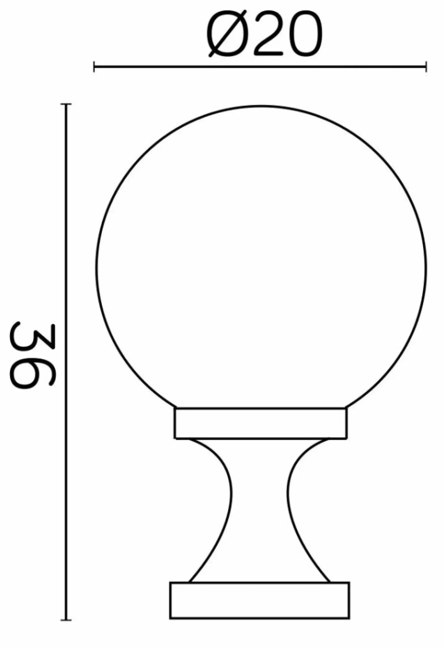 Klasyczna lampa stojaca, klosz K 4011/1/KF 200 z serii KULE CLASSIC | Kaja Oświe*Sklep Kaja Cheap