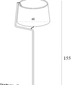 Klasyczna lampa stojąca z abażurem MX F0037 CHICAGO | Kaja Oświetlenie*Sklep Kaja Cheap