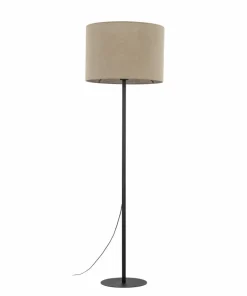 Klasyczna lampa stojąca z jutowym abażurem TK 16012 EARTH | Kaja*Sklep Kaja Hot