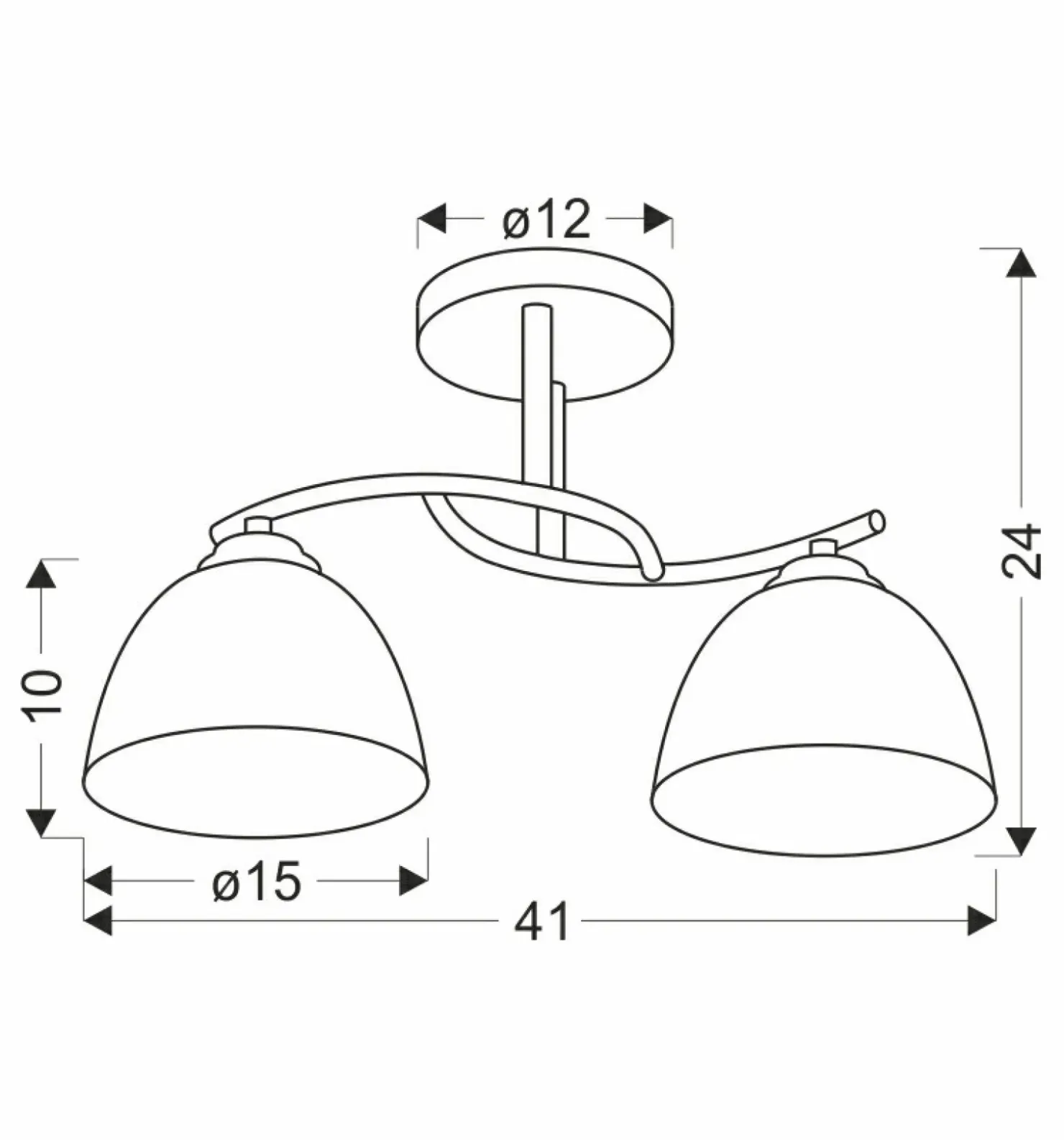 Klasyczna lampa sufitowa z białymi kloszami 32-22455 z serii GRACJA | Kaja Oświe*Sklep Kaja Shop