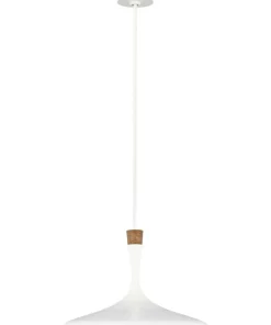 New Sklep Kaja Klasyczna lampa wisząca, biała FE-DARWIN-P z serii DARWIN