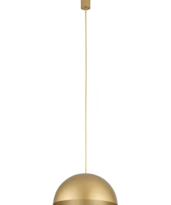 Discount Sklep Kaja Klasyczna lampa wisząca do kuchni, złoty zwis 10616 HEMISPHERE | Kaja satynowyzłoty