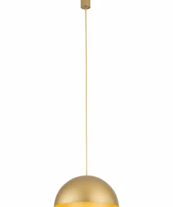 Discount Sklep Kaja Klasyczna lampa wisząca do kuchni, złoty zwis 10616 HEMISPHERE | Kaja satynowyzłoty