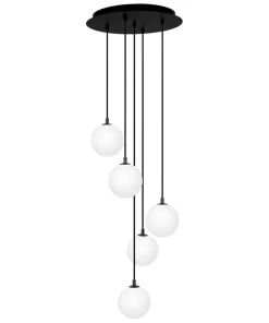 Store Sklep Kaja Klasyczna lampa wisząca na okrągłej podstawie K-5551 z serii ASPEN