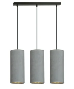 Klasyczna lampa wisząca z szarymi abażurami 1060/3 BENTE | Kaja*Sklep Kaja Clearance