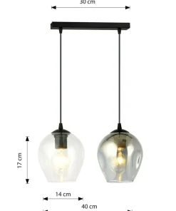 Online Sklep Kaja Klasyczna lampa wisząca z nieregularnymi kloszami 682/2 ISTAR | Kaja