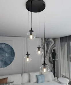 Cheap Sklep Kaja Klasyczna lampa wisząca z kulistymi kloszami 711/4PREM | Kaja