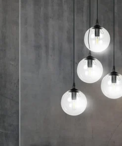 Cheap Sklep Kaja Klasyczna lampa wisząca z kulistymi kloszami 711/4PREM | Kaja