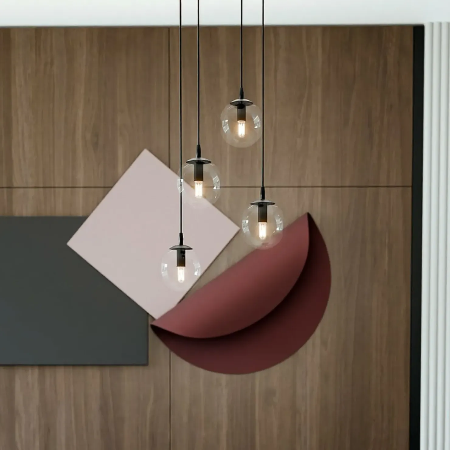 Cheap Sklep Kaja Klasyczna lampa wisząca z kulistymi kloszami 711/4PREM | Kaja