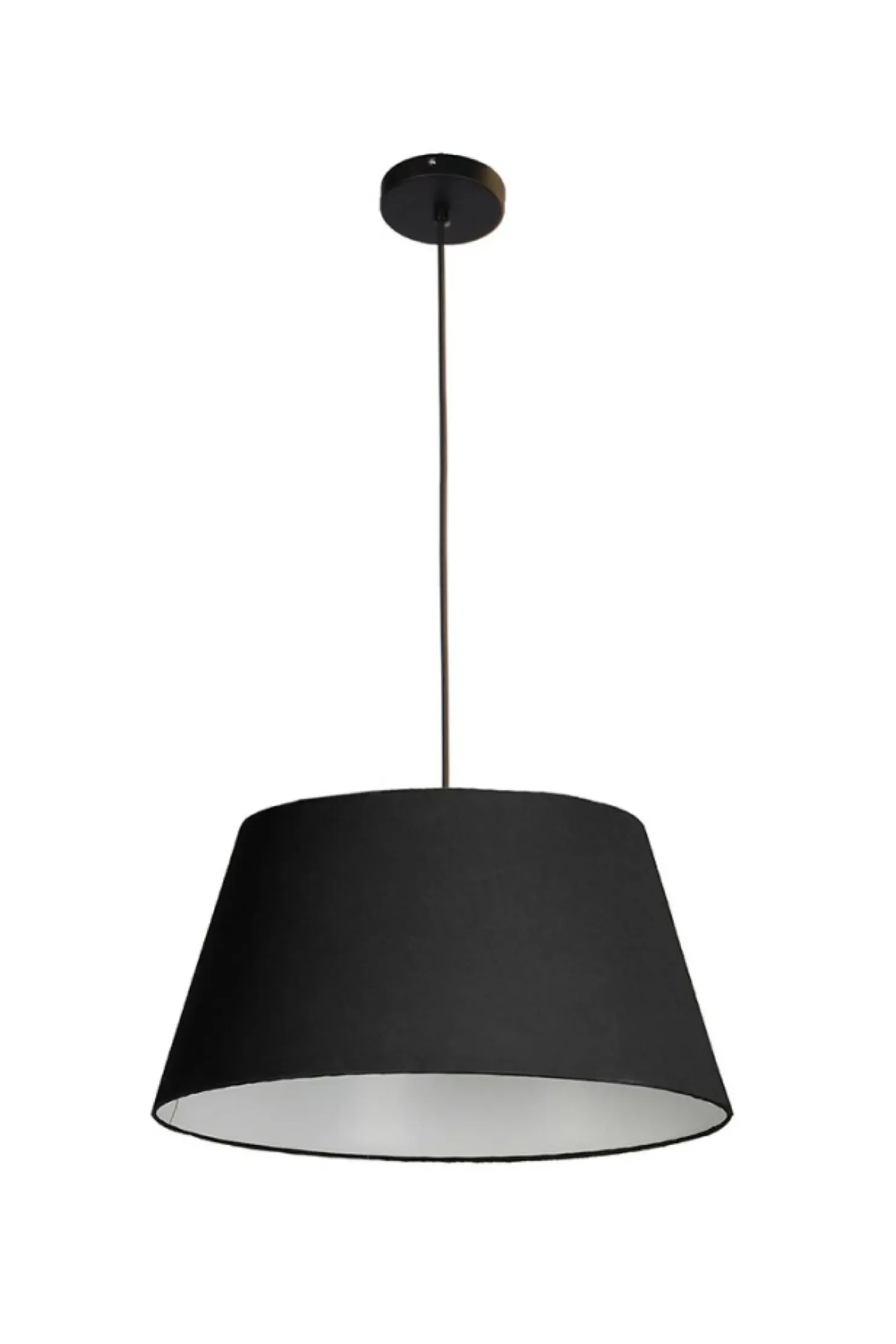 Store Sklep Kaja Klasyczna lampa wisząca z czarno-białym abażurem AZ1392 OLAV | Kaja czarny