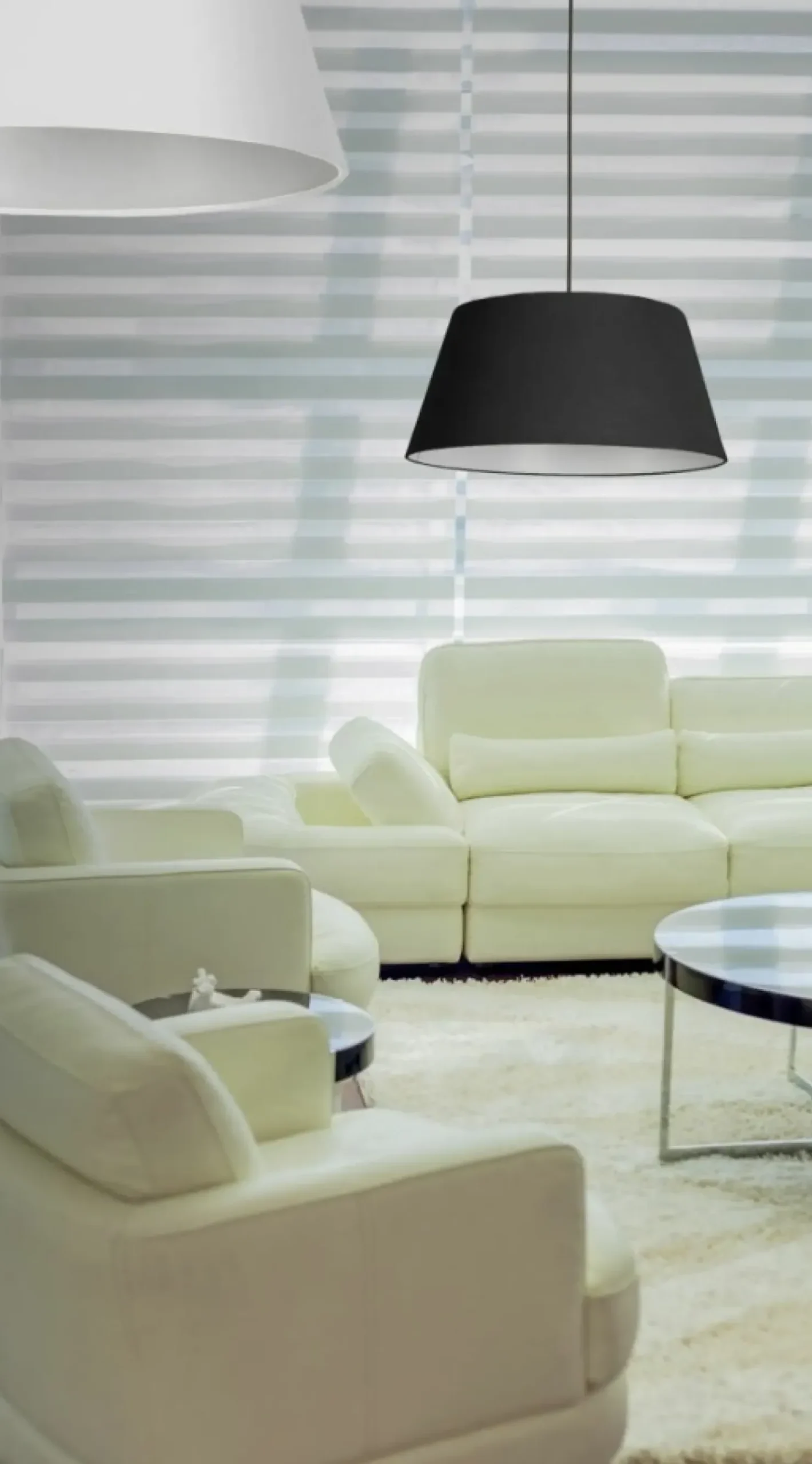 Store Sklep Kaja Klasyczna lampa wisząca z czarno-białym abażurem AZ1392 OLAV | Kaja czarny