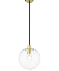 Shop Sklep Kaja Klasyczna lampa wisząca z kloszem LP-004/1P M GD PUERTO | Kaja