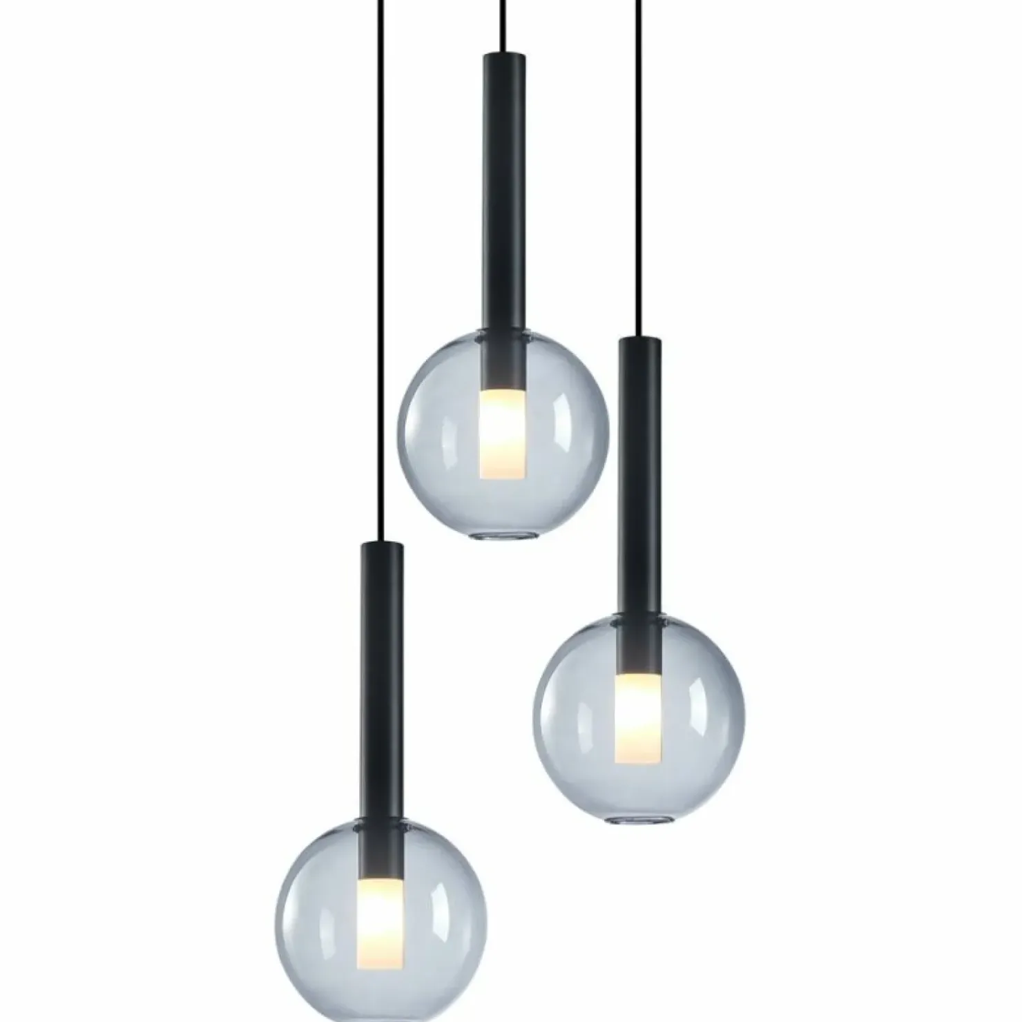 Fashion Sklep Kaja Klasyczna lampa wisząca z kulistymi kloszami ML0333 NIKO | Kaja