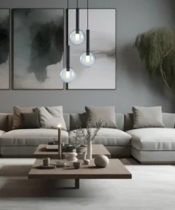 Fashion Sklep Kaja Klasyczna lampa wisząca z kulistymi kloszami ML0333 NIKO | Kaja