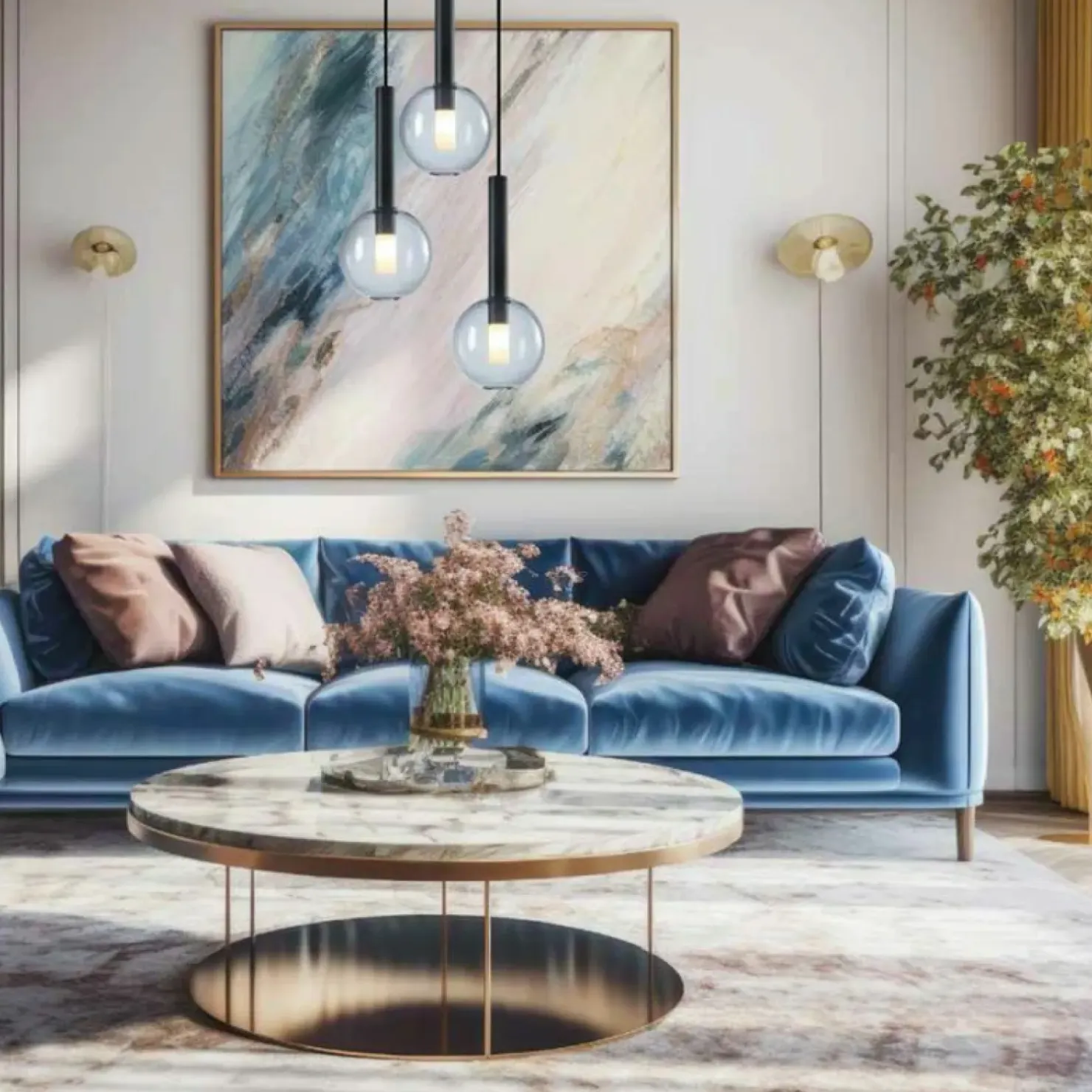 Fashion Sklep Kaja Klasyczna lampa wisząca z kulistymi kloszami ML0333 NIKO | Kaja