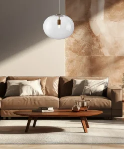 Outlet Sklep Kaja Klasyczna lampa wisząca z owalnym kloszem ML0343 CAMPANIA | Kaja