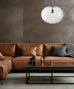Outlet Sklep Kaja Klasyczna lampa wisząca z owalnym kloszem ML0343 CAMPANIA | Kaja
