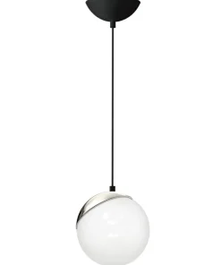 Fashion Sklep Kaja Klasyczna lampa wisząca z mlecznym kloszem MLP4673 z serii SFERA | Kaja Oświetle
