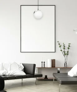Fashion Sklep Kaja Klasyczna lampa wisząca z mlecznym kloszem MLP4673 z serii SFERA | Kaja Oświetle