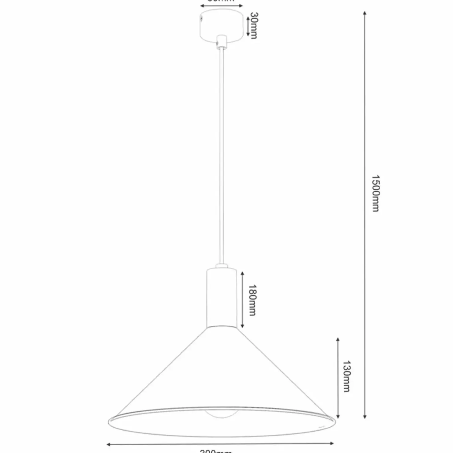Sale Sklep Kaja Klasyczna lampa wisząca ze stożkowym abażurem ANT 5004 z serii ERTO P