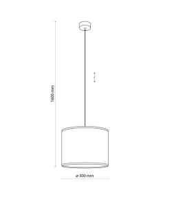 Hot Sklep Kaja Klasyczna lampa wisząca ze słomkowym abażurem TK 4730 z serii LIBERIA