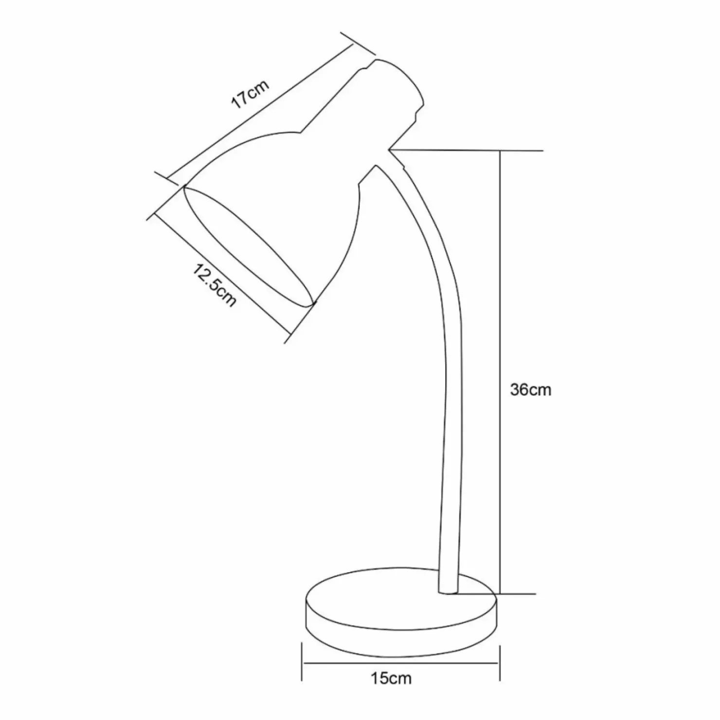 Klasyczna lampka z czarnym kloszem ZM SM-W02-BL BIURKOWA | Kaja*Sklep Kaja Store