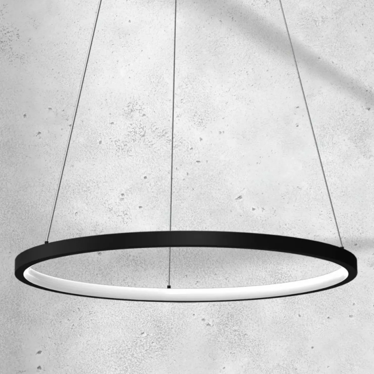 New Sklep Kaja Klasyczna, ledowa lampa wisząca obręcz ML7939 ROTONDA | Kaja