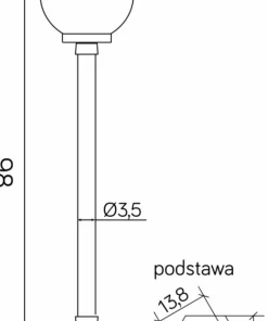 Klasyczna oprawa oświetleniowa K 5002/2/KP 200 z serii KULE CLASSIC | Kaja Oświe*Sklep Kaja Cheap