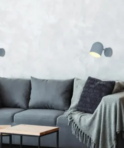 Klasyczna, szara, matowa lampa ścienna 91-63205 AZURO | Kaja*Sklep Kaja Cheap