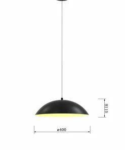 New Sklep Kaja Klasyczny, czarno-złoty zwis do kuchni WF 6001-104 ROSSKOFF | Kaja