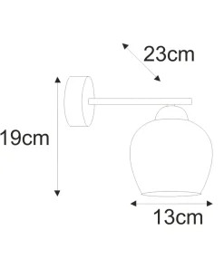 Klasyczny kinkiet ścienny z białym kloszem K-5603 z serii ABRO*Sklep Kaja Flash Sale