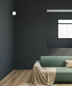 Klasyczny kinkiet ścienny z czarną oprawą MLP8854 z serii SFERA | Kaja Oświetlen*Sklep Kaja Cheap