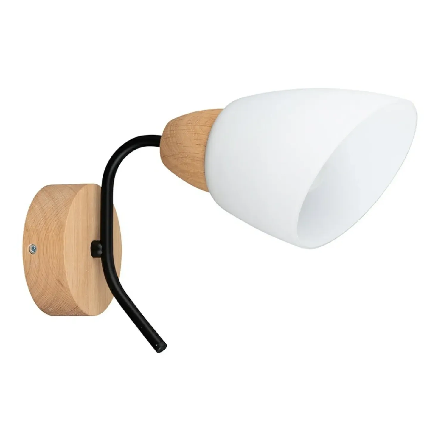 Klasyczny kinkiet z białym kloszem 8142174 VILETTA WOOD | Kaja*Sklep Kaja New
