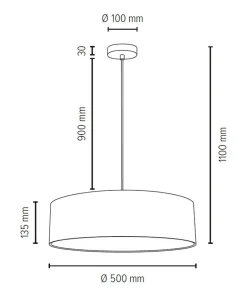Cheap Sklep Kaja Klasyczny żyrandol z białym abażurem ⌀50cm 57650127 JOSEFINA | Kaja