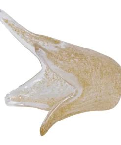Klosz w kształcie kwiatu z drobinkami złota K-HP 02 TRANSPARENT KLOSZ*Sklep Kaja Fashion