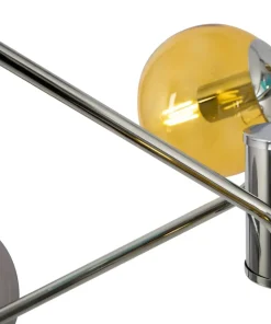 Store Sklep Kaja Kolorowa lampa wisząca, z kloszami kulkami MOD139PL-06CH z serii NANCY chrom
